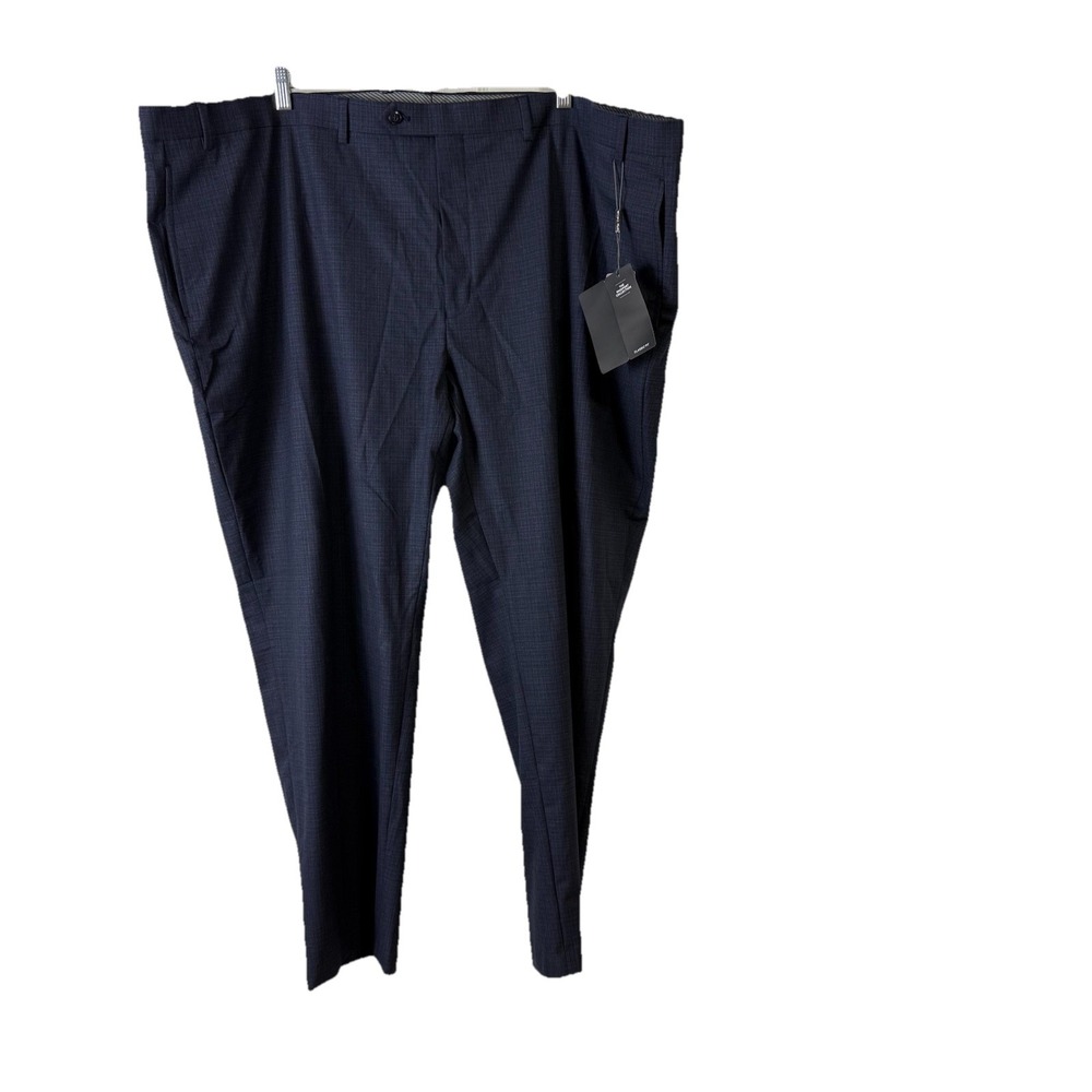 Michael Kors Mens‎ Passport Collection Marvin Trousers 54Wx30L NWT Navy Checked